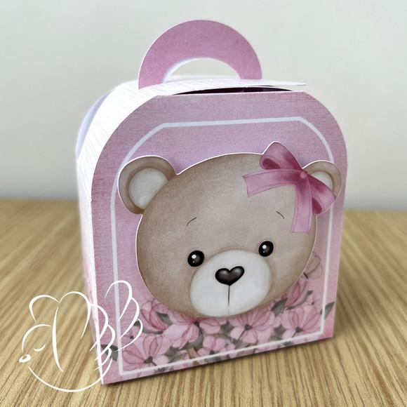 Kit Festa - Ché de Bebe Ursinha Rosa - 10 Itens