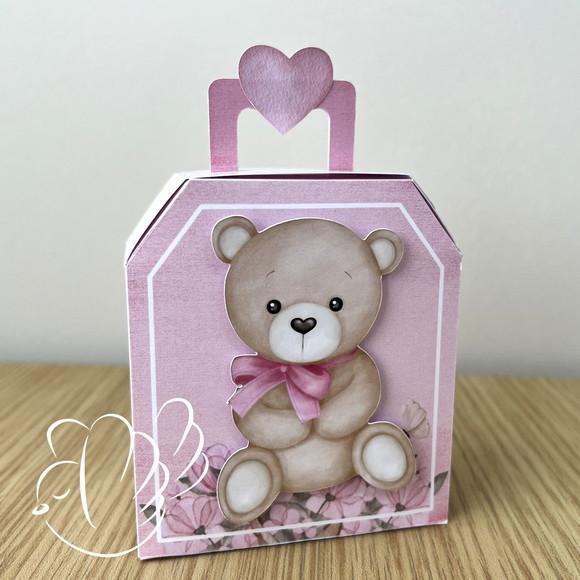 Kit Festa - Ché de Bebe Ursinha Rosa - 10 Itens