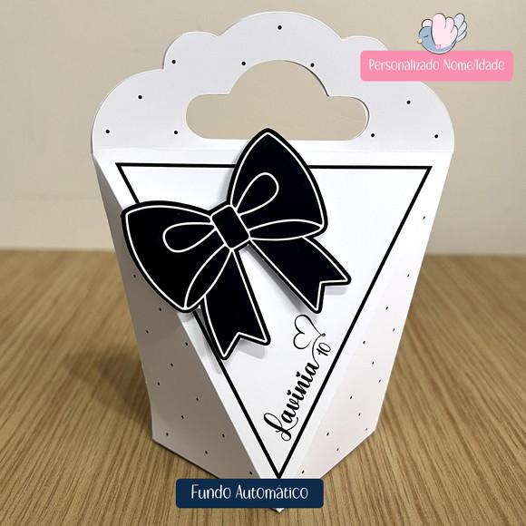 Personalizados - Caixinha - Laço Preto - 15 Itens