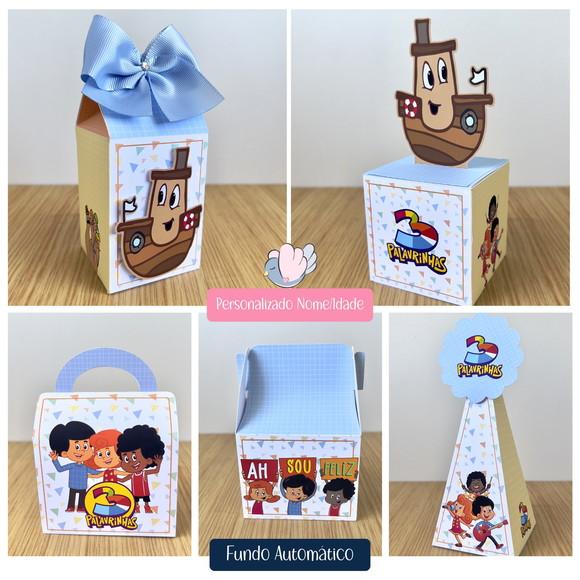 Personalizados - Caixinhas - 3 Palavrinhas - 10 Itens