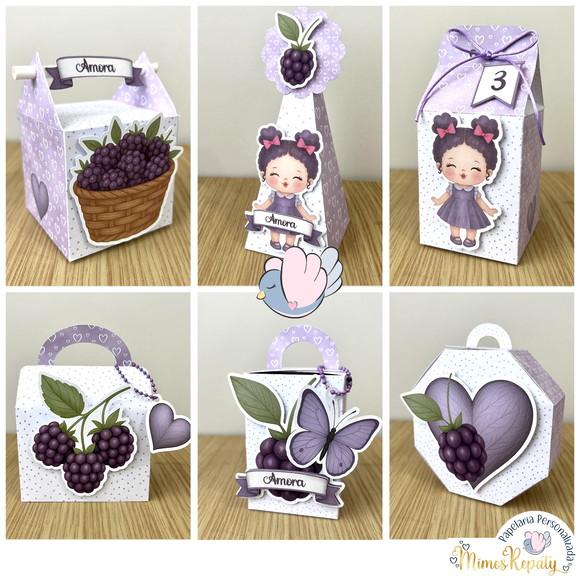 Personalizados - Caixinhas - Amora - 10 Itens