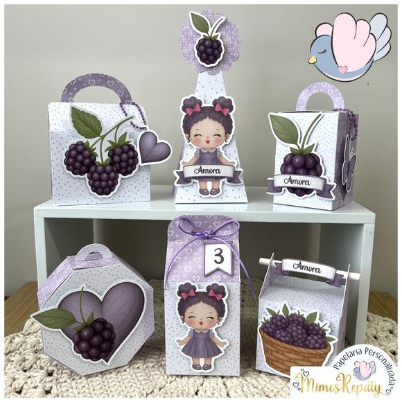 Personalizados - Caixinhas - Amora - 10 Itens