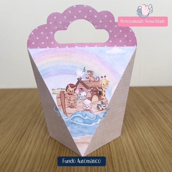 Personalizados - Caixinhas - Arca de Noé Menina - 25 Itens