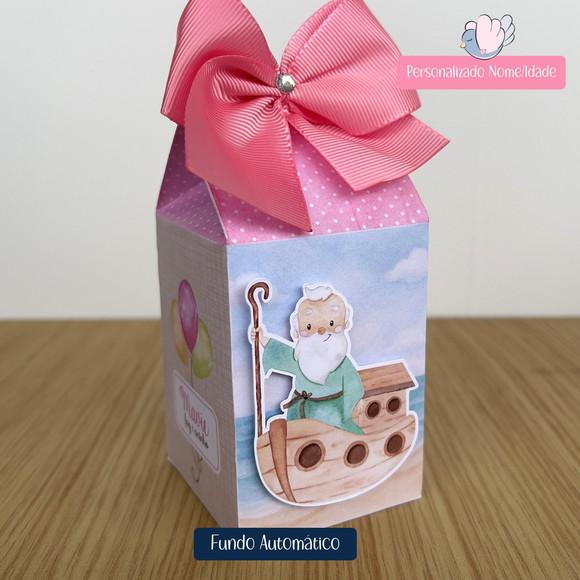 Personalizados - Caixinhas - Arca de Noé Menina - 40 Itens