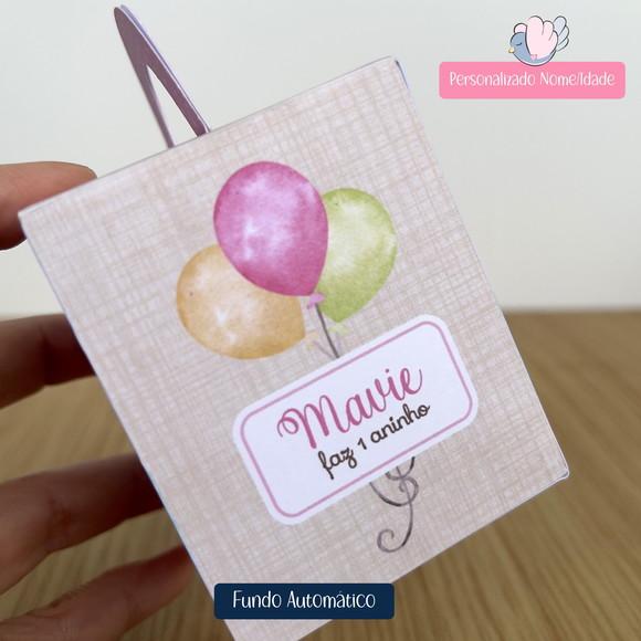 Personalizados - Caixinhas - Arca de Noé Menina - 40 Itens
