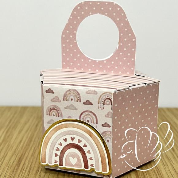 Personalizados - Caixinhas - Arco Iris Boho - 10 Itens