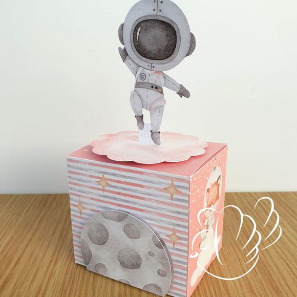 Personalizados - Caixinhas - Astronauta Menina - 10 Itens