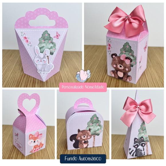 Personalizados - Caixinhas - Bosque Menina- 15 Itens