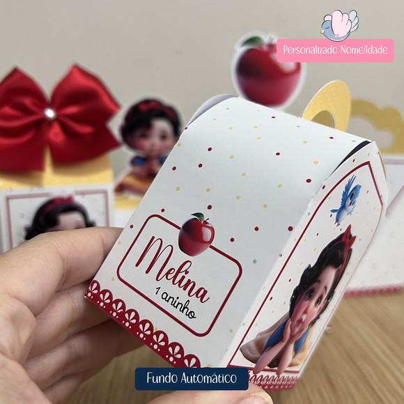 Personalizados - Caixinhas - Branca de Neve Cute - 25 Itens