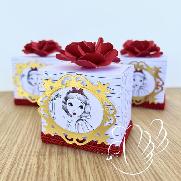 Personalizados - Caixinhas - Branca de Neve Luxo - 10 Itens