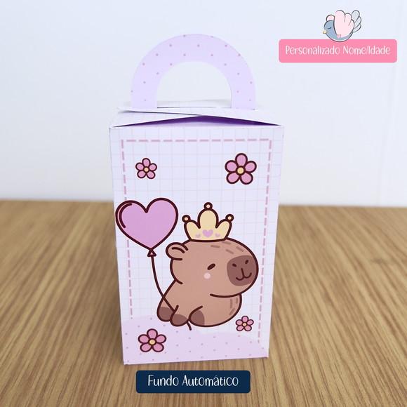 Personalizados - Caixinhas - Capivara Cute - 10 Itens