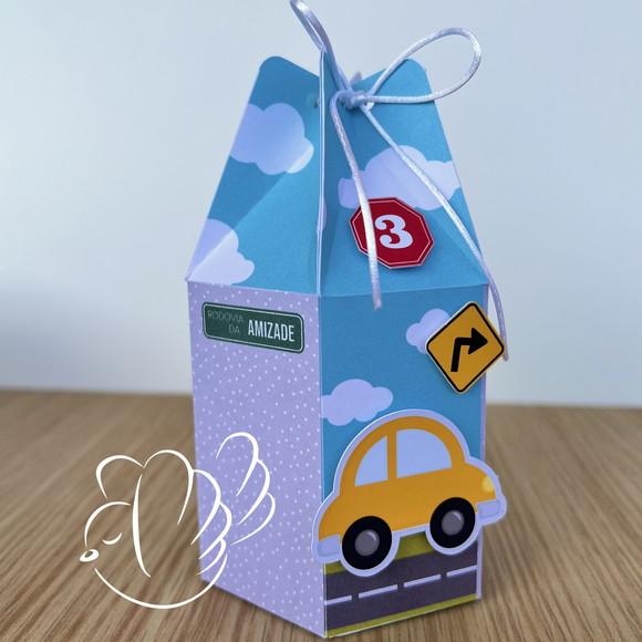 Personalizados - Caixinhas - Carrinhos Coloridos - 10 Itens