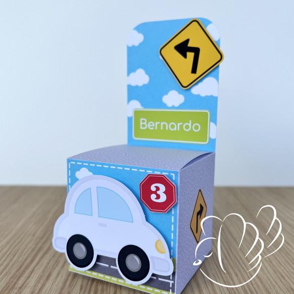 Personalizados - Caixinhas - Carrinhos Coloridos - 10 Itens