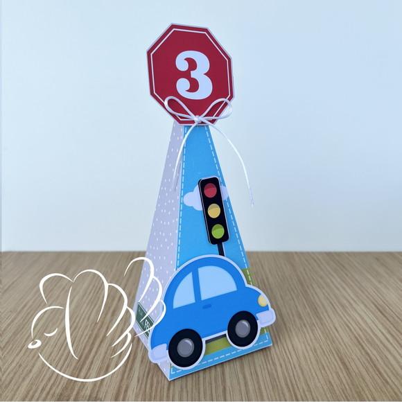 Personalizados - Caixinhas - Carrinhos Coloridos - 10 Itens