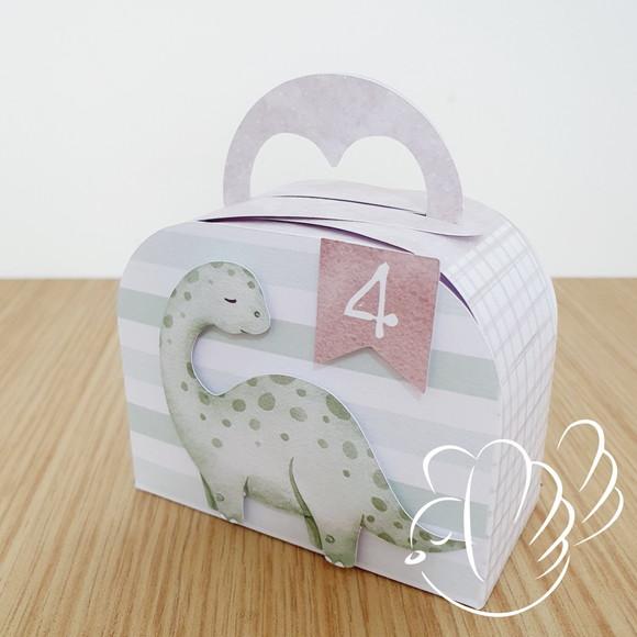 Personalizados - Caixinhas - Dino Aquarela - 10 Itens