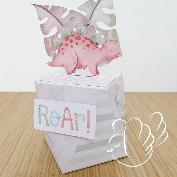 Personalizados - Caixinhas - Dino Aquarela - 10 Itens