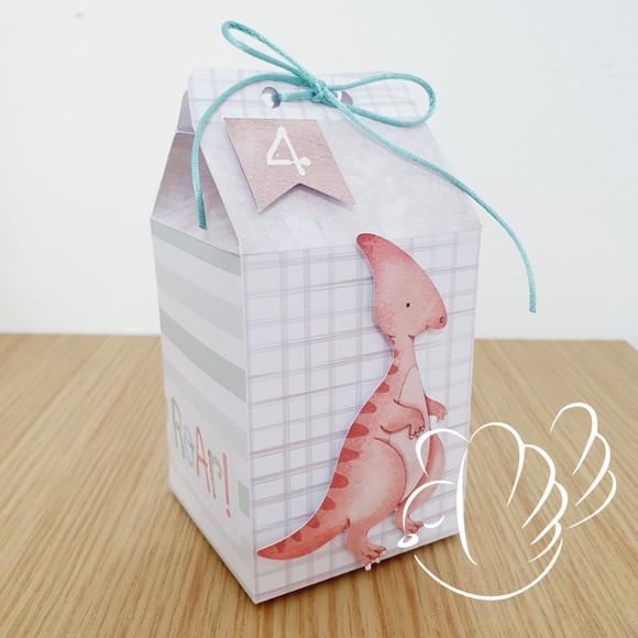 Personalizados - Caixinhas - Dino Aquarela - 10 Itens