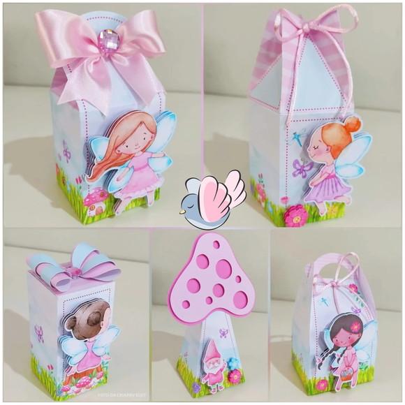 Personalizados - Caixinhas - Fadinha - 10 Itens