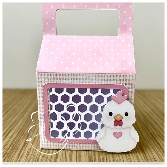 Personalizados - Caixinhas - Fazendinha Rosa - 10 Itens