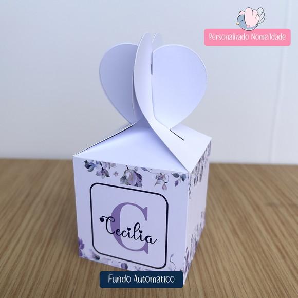 Personalizados - Caixinhas - Floral Lilás - 20 Itens