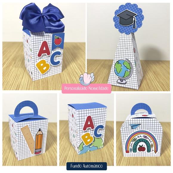 Personalizados - Caixinhas - Formatura Azul - 50 Itens