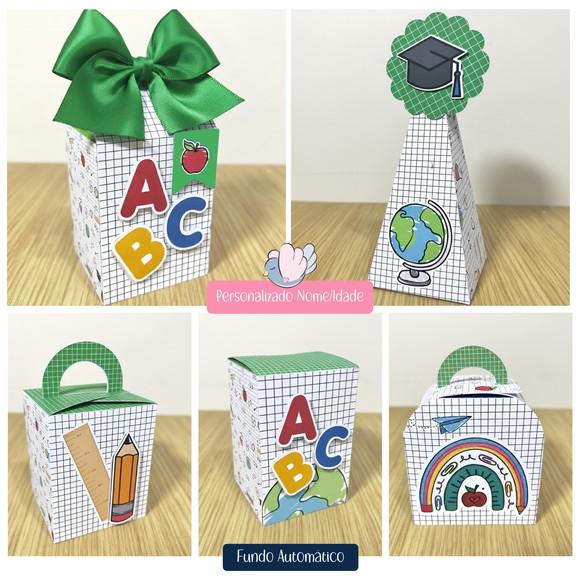 Personalizados - Caixinhas - Formatura Verde - 15 Itens