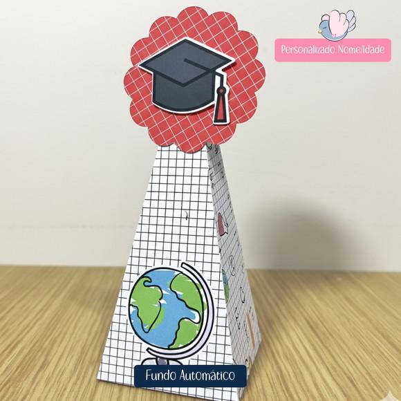 Personalizados - Caixinhas - Formatura Vermelho - 10 Itens