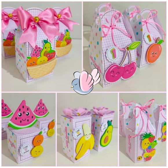 Personalizados - Caixinhas - Frutinhas - 10 Itens