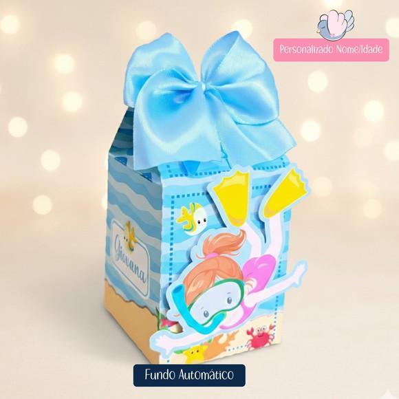 Personalizados - Caixinhas - Fundo do Mar - 10 Itens