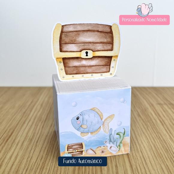 Personalizados - Caixinhas - Fundo do Mar - 10 Itens