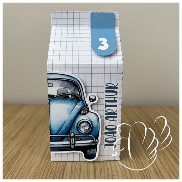 Personalizados - Caixinhas - Fusca Azul - 10 Itens