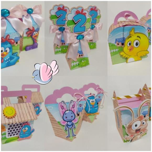 Personalizados - Caixinhas - Galinha Pintadinha - 10 Itens