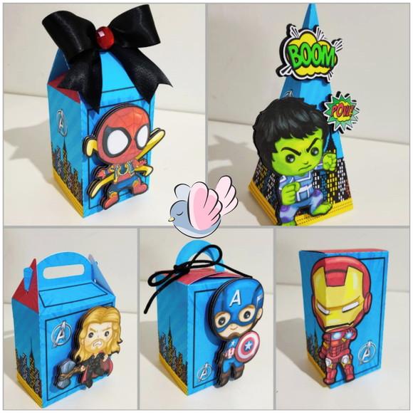 Personalizados - Caixinhas - Herois Cute - 10 Itens