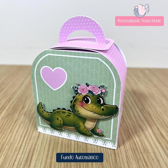 Personalizados - Caixinhas - Jacaré Menina- 10 Itens