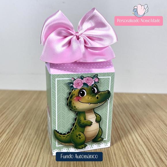 Personalizados - Caixinhas - Jacaré Menina- 10 Itens