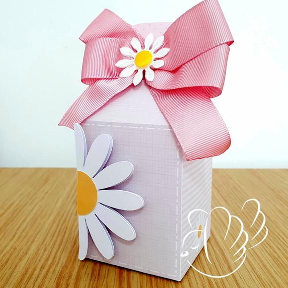 Personalizados - Caixinhas - Margarida Rosa - 10 Itens