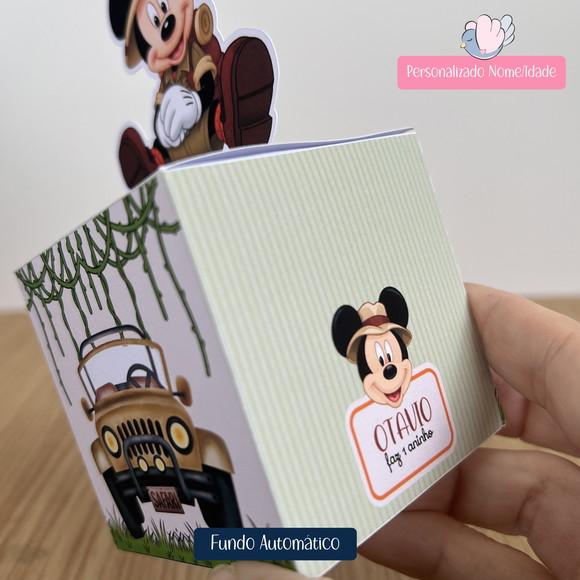 Personalizados - Caixinhas - Mickey Safari - 40 Itens