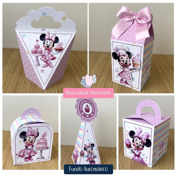 Personalizados - Caixinhas - Minnie Confeiteira - 20 Itens