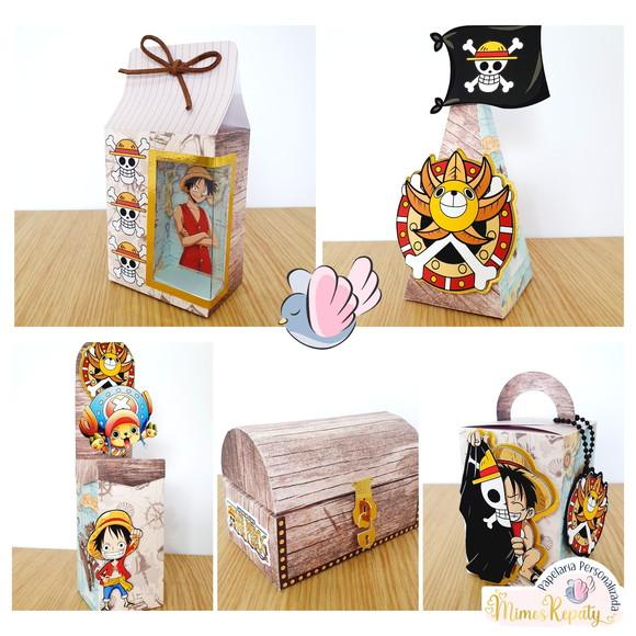 Personalizados - Caixinhas - One Piece Luxo - 10 Itens