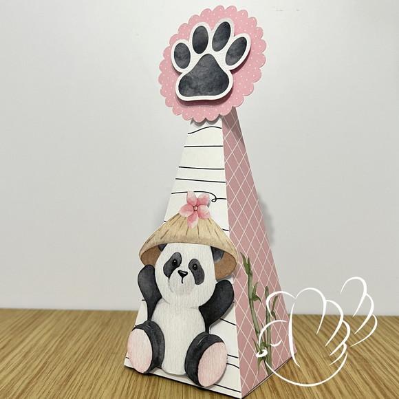 Personalizados - Caixinhas - Panda Aquarela - 10 Itens