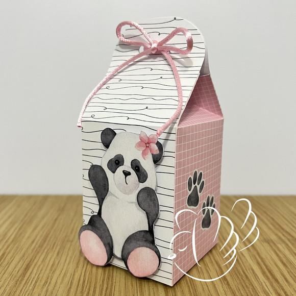 Personalizados - Caixinhas - Panda Aquarela - 10 Itens