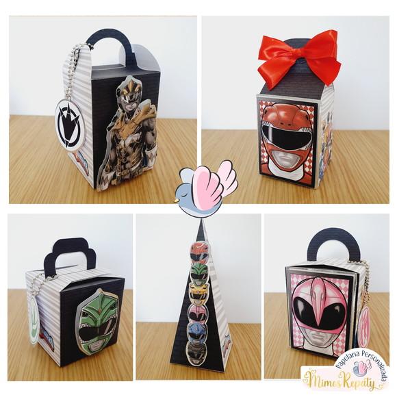 Personalizados - Caixinhas - Power Rangers - 10 Itens