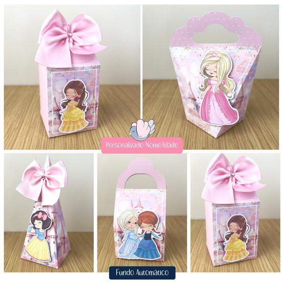 Personalizados - Caixinhas - Princesas - 15 Itens