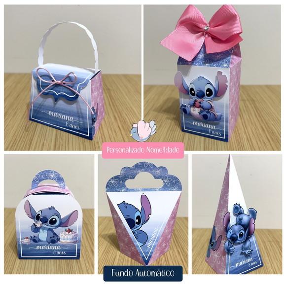 Personalizados - Caixinhas - Stitch Azul - 15 Itens
