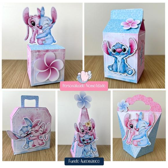 Personalizados - Caixinhas - Stitch e Angel - 40 Itens