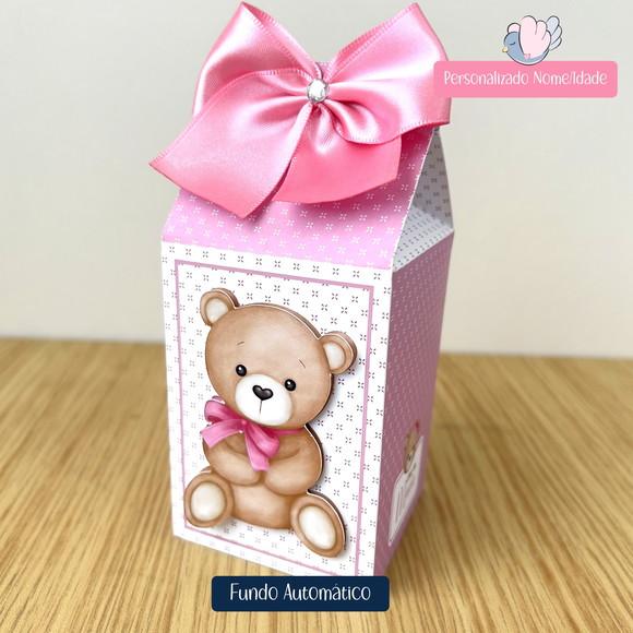 Personalizados - Caixinhas - Ursinho Rosa - 15 Itens