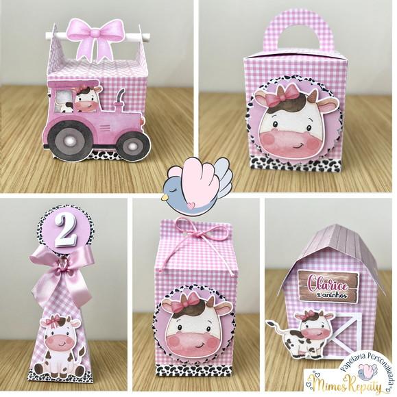Personalizados - Caixinhas - Vaquinha - 10 Itens