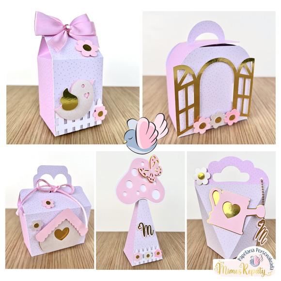 Personalizados - Caixinhas -jardim Encantado Luxo - 10 Itens