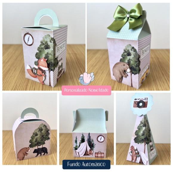 Personalizados - Caixinhas- Acampamento - 10 Itens