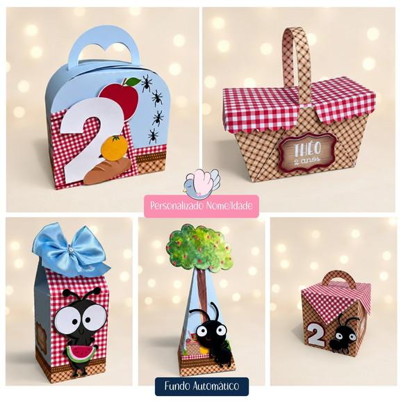 Personalizados- Caixinhas - Piquenique - 20 Itens